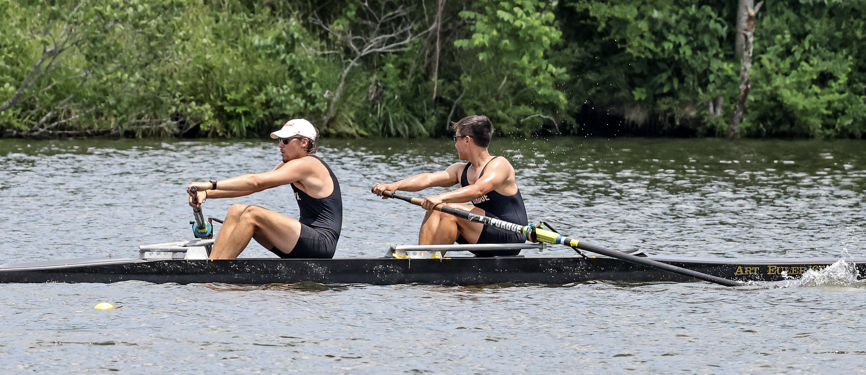 Trying to look backwards to steer a boat and row at the same time is probably the hardest thing I've had to do.